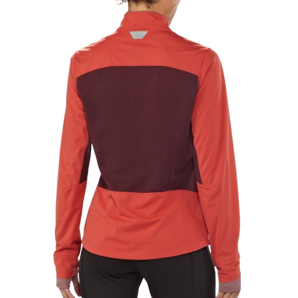 Patagonia Wind Shield Hybrid Jacket Womens Small Red Full-Zip Lightweight Hiking - Picture 4 of 10